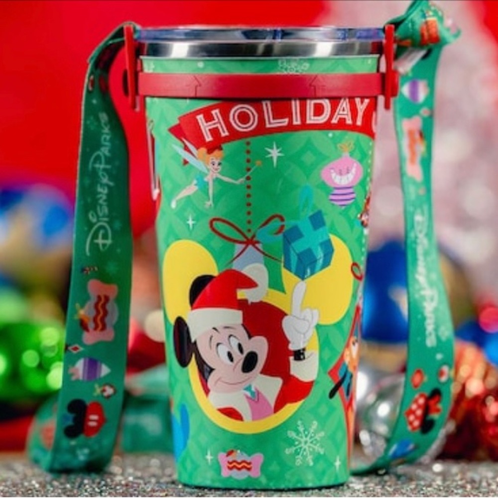 Disney Parks Mickey Mouse Holiday Stainless Steel Tumblers 2